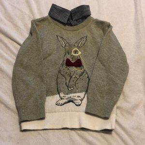 It’s rabbit sweater
